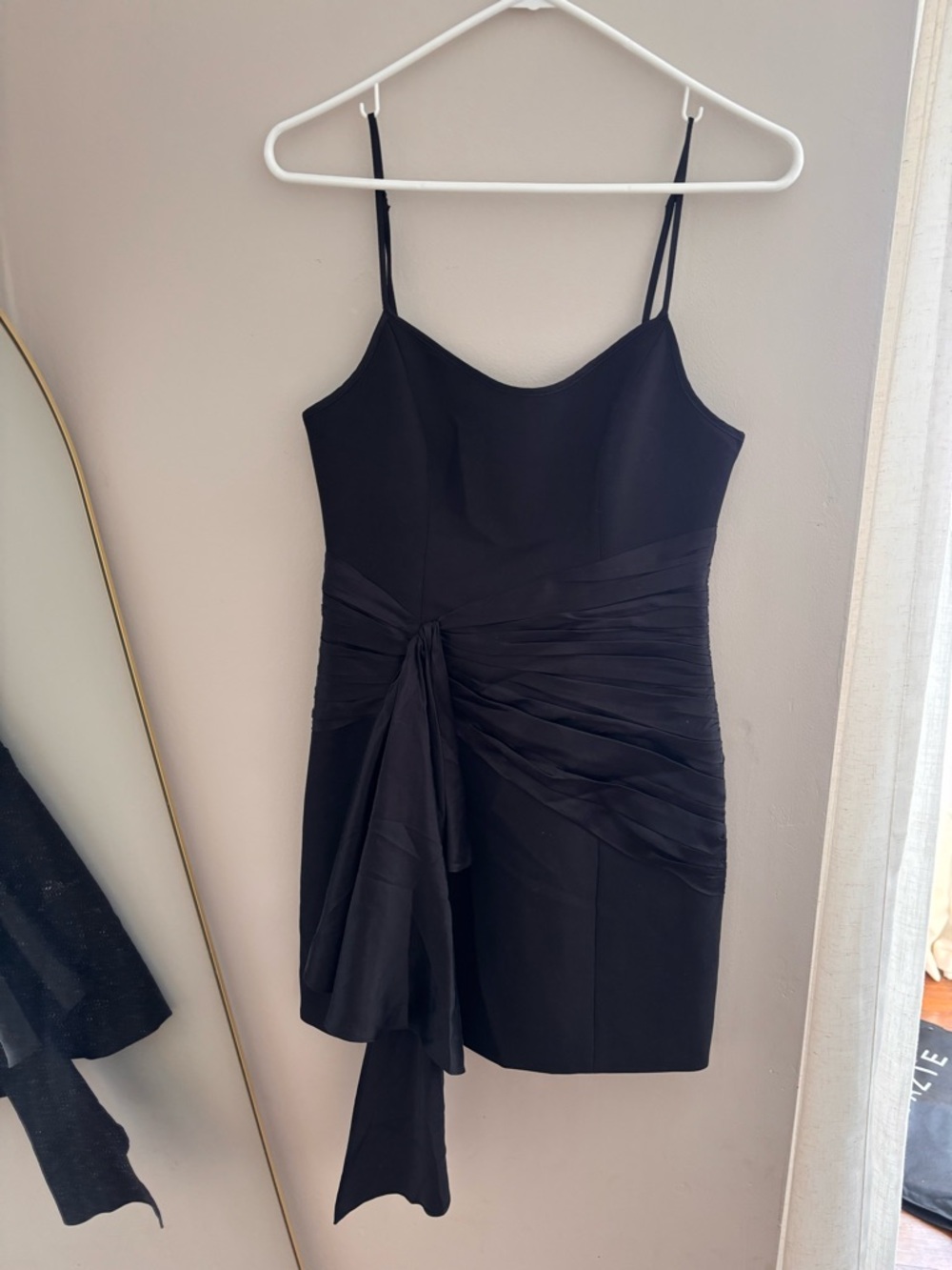NWT cinq a sept | Anselle Silk Trim Mini Dress in black (sold out style/color) - Picture 7 of 14
